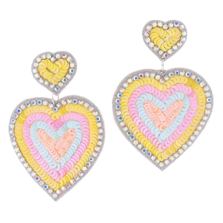 Multi Pastel Sequin Earrings