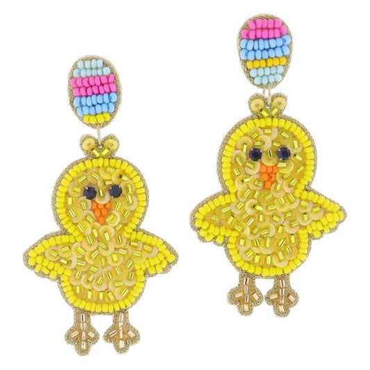Multi Beaded Chick Earrings