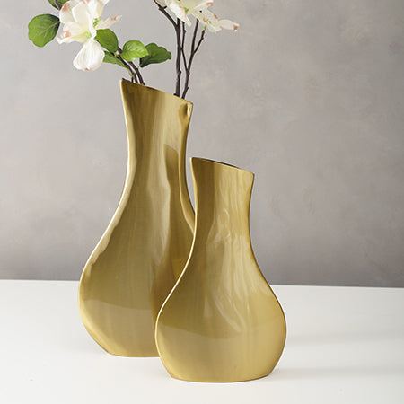 Slender Golden Vase