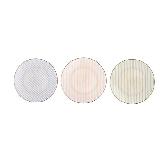 Appetizer Striped Plates