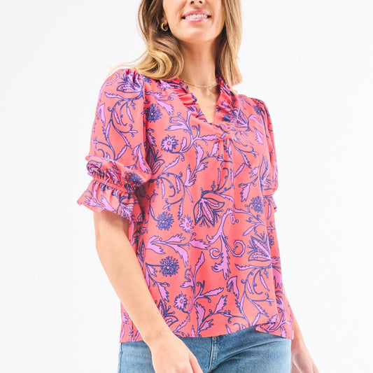 Julie Toile Tulip Top