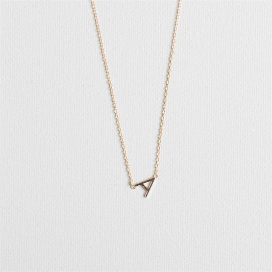 Necklace A-Z Gold