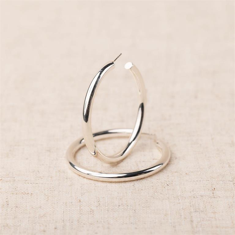 Michell MD Hoop Earrings Silver & Gold