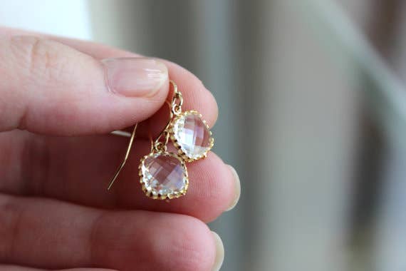 Dainty Crystal Earrings