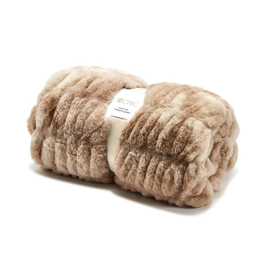 Marbled Brown Throw