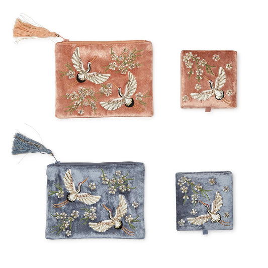Hail the Heron Embroidered Set