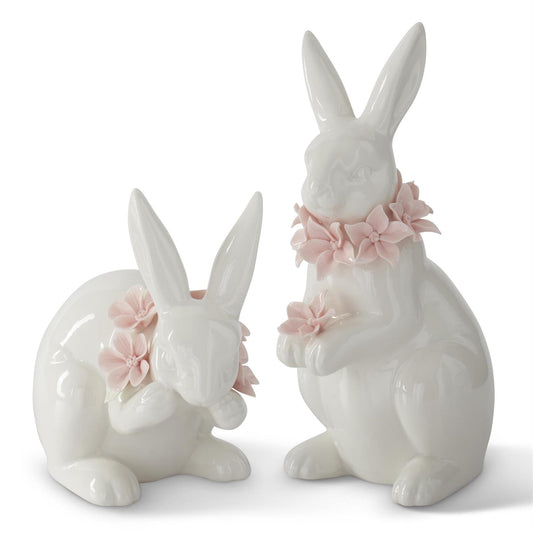 White Ceramic Easter Bunny