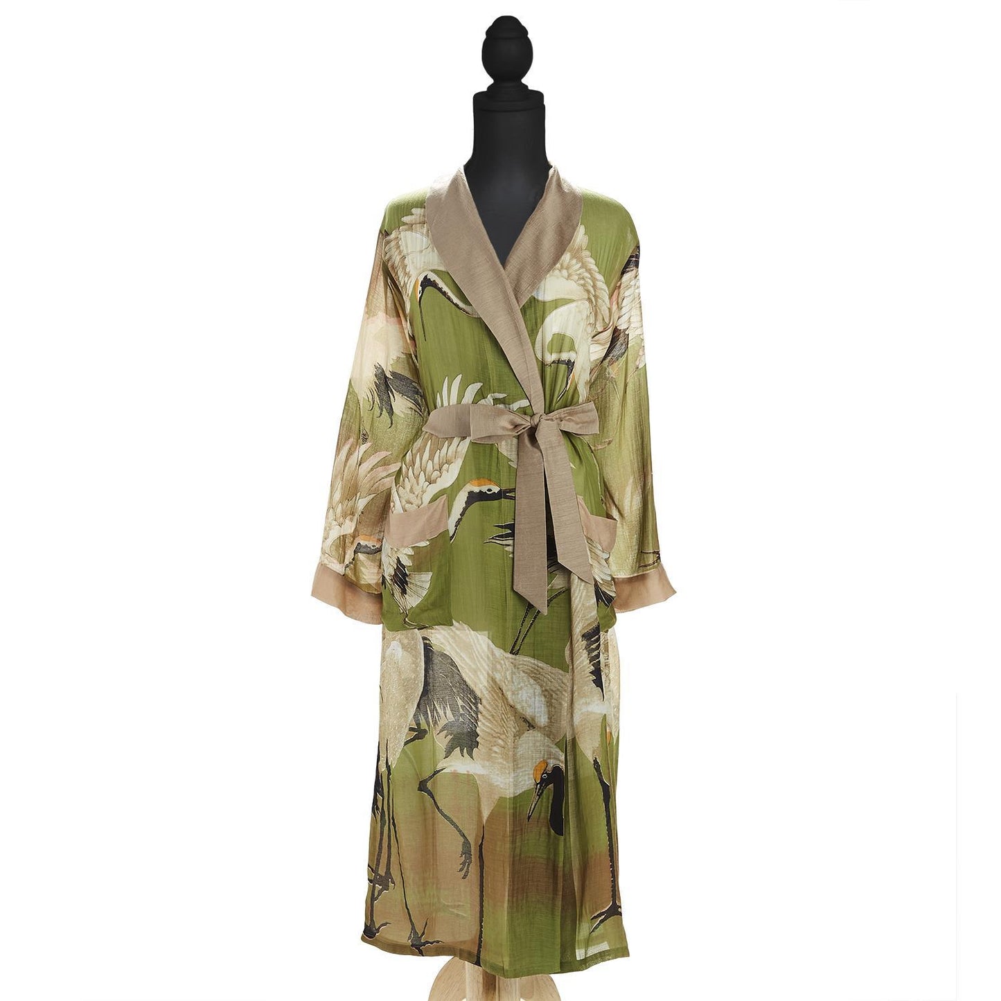 Heron Olive Robe Gown