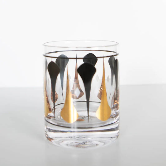 Mid Century Black & Gold