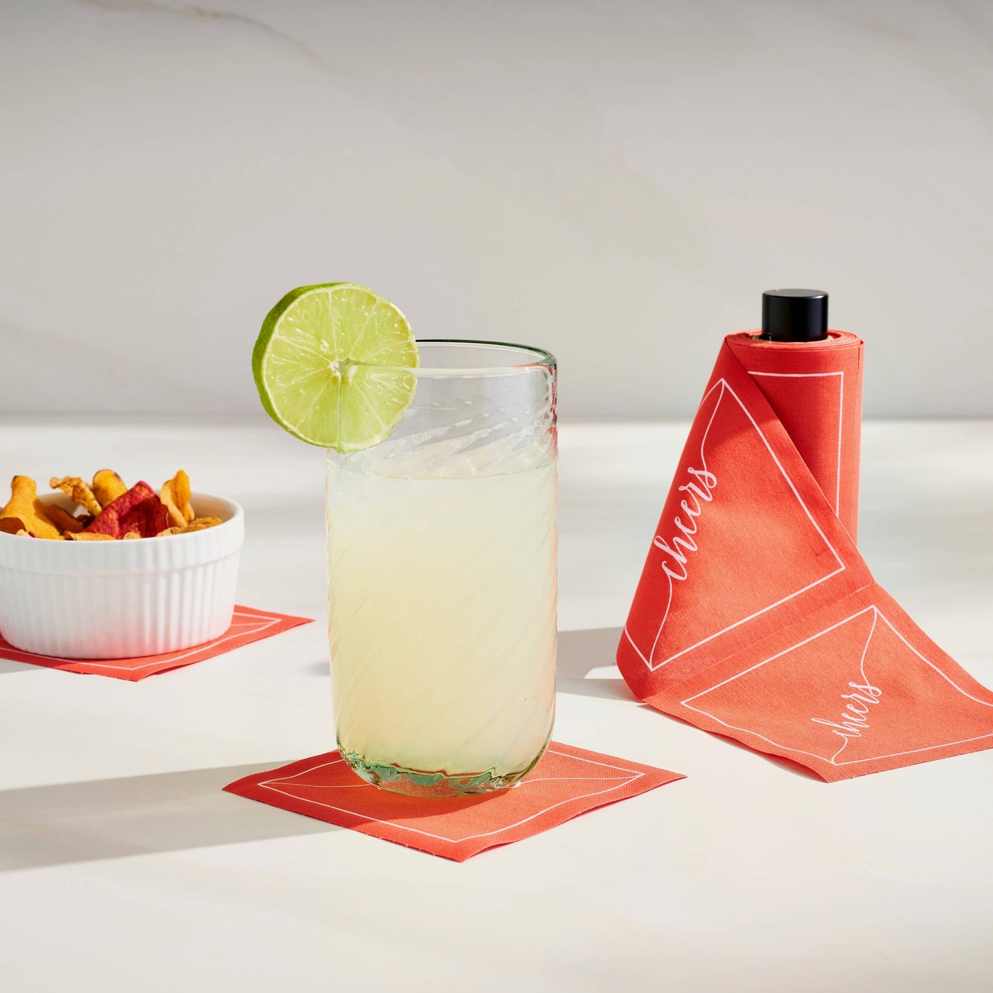 Cocktail Napkin Stand in Matte Black