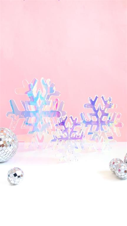 Acrylic Snowflake Set