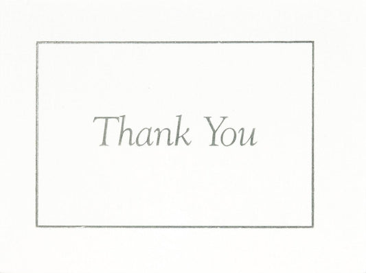 Thank You Notes Silver