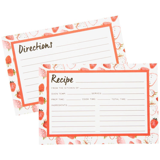 Strawberry Fields Recipe Cards