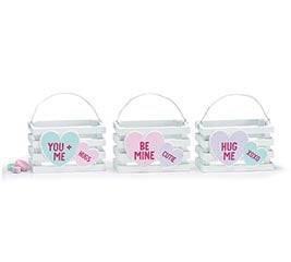 Assorted Conversation Heart Crates