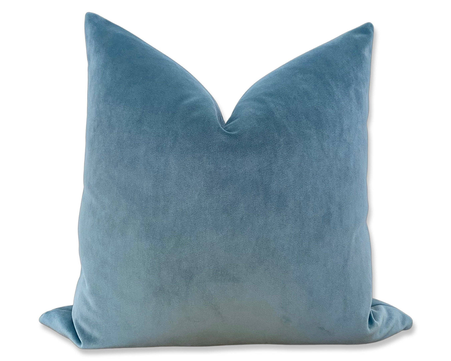 Velvet Pillow Cover Pacific Ocean Blue