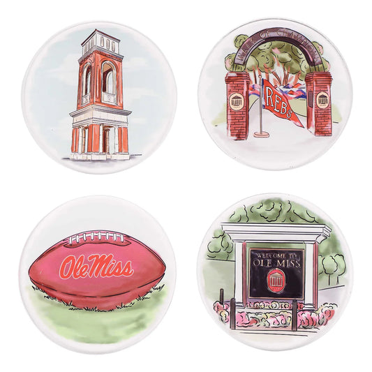 Ole Miss Coaster Set