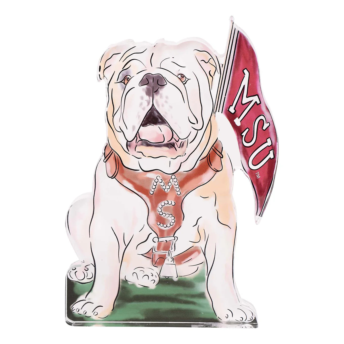 MSU Bulldog Acrylic Stand