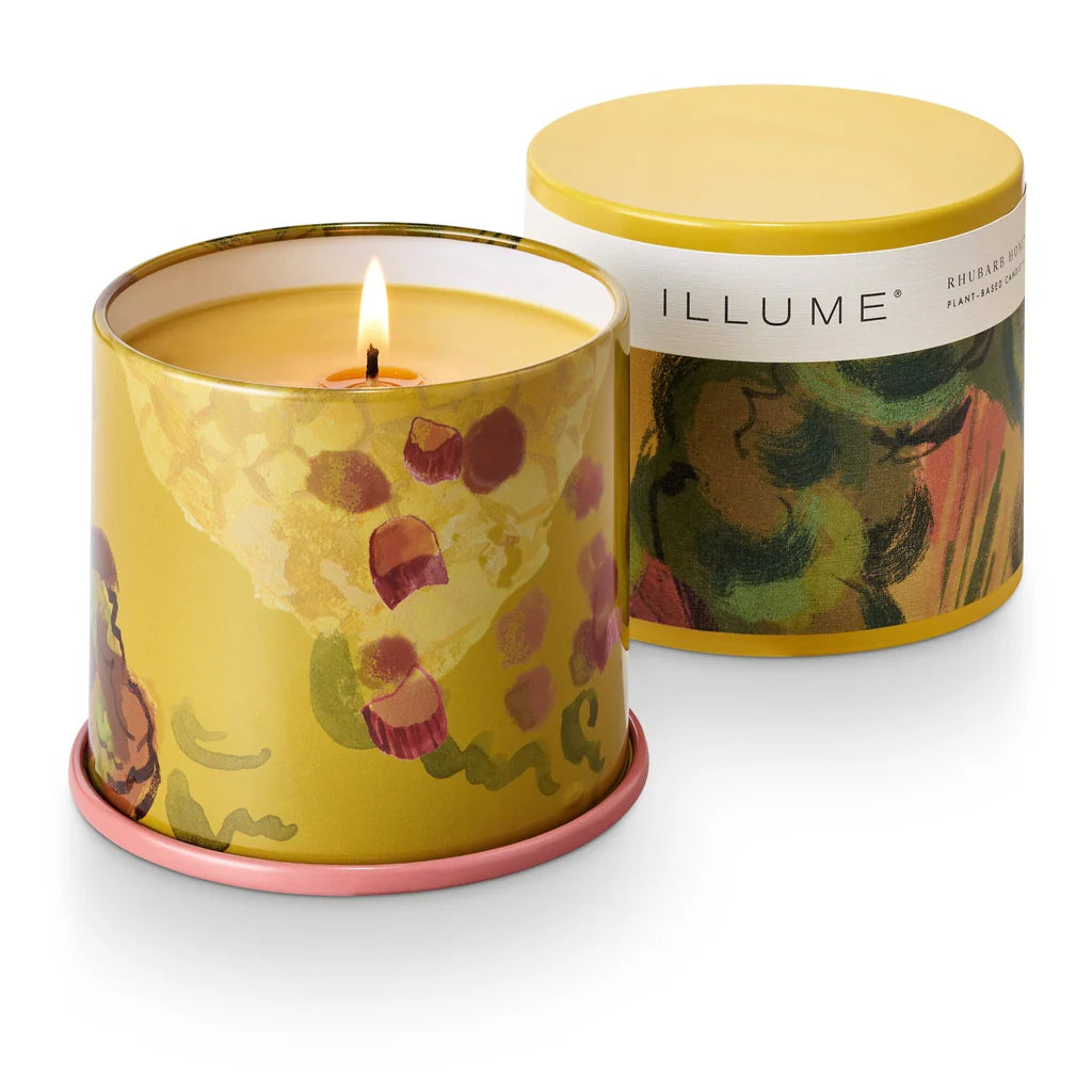 Rhubarb Honey Vanity Tin Candle