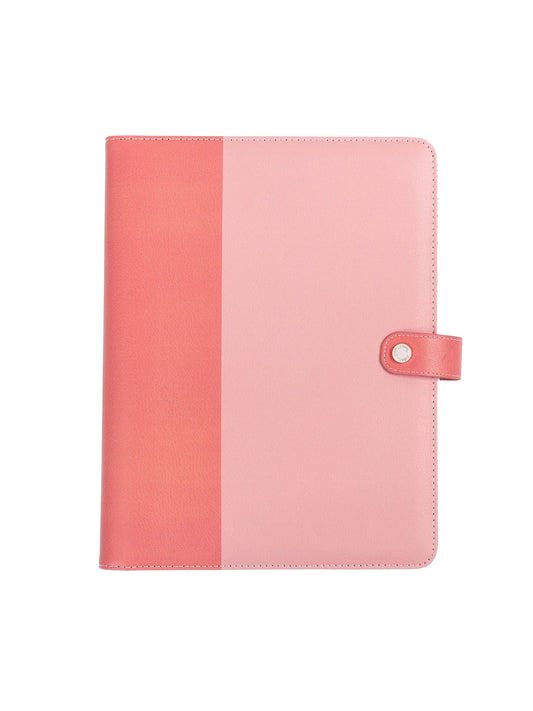 Pink Colorblock Folio