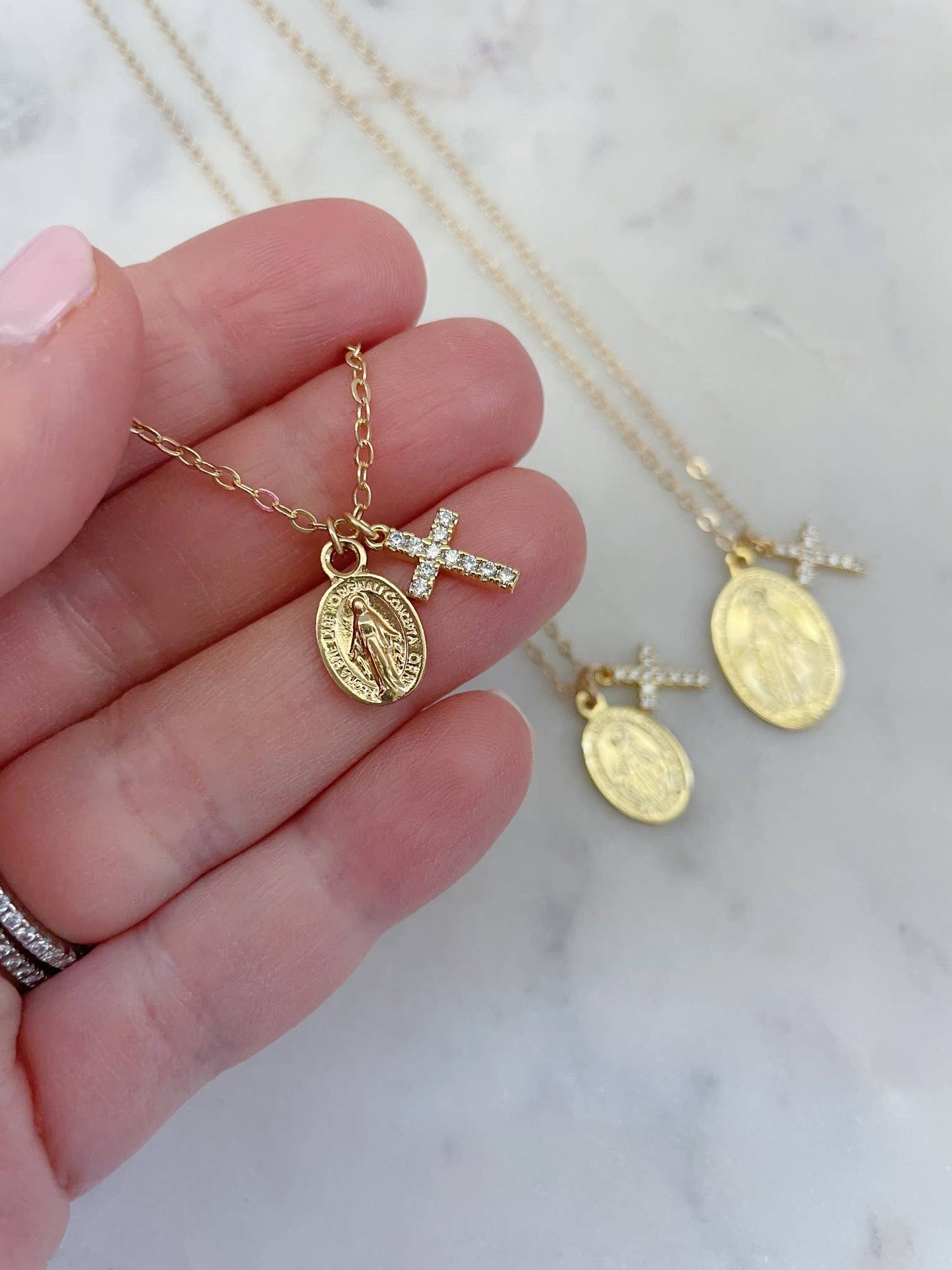 Virgin Mary Miraculous Necklace