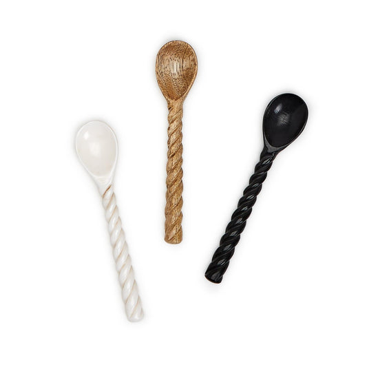 Mini Hand-Carved Wood Spoon