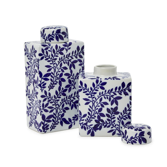 Hand Painted Chinoiserie Tea Jar