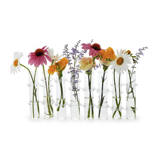 Hinged 8 Tube Flower Vase