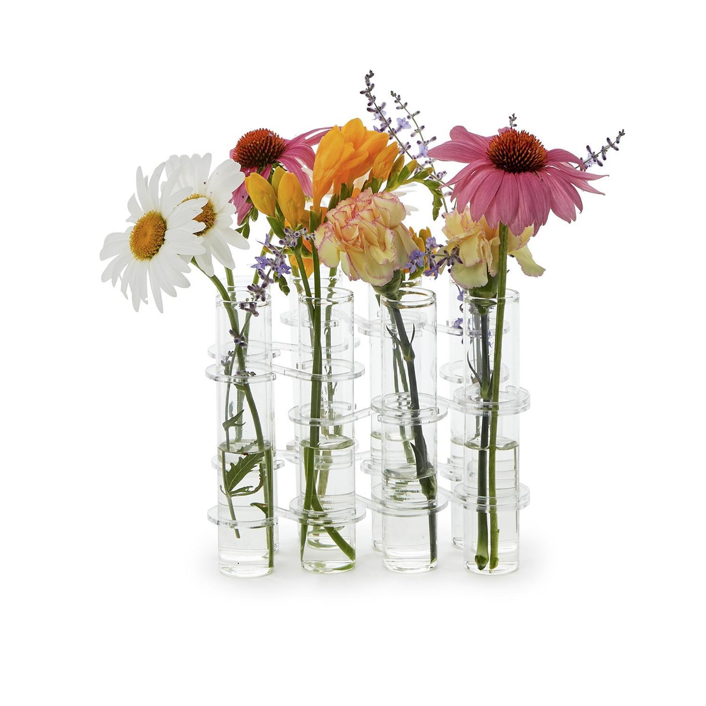 Hinged 8 Tube Flower Vase