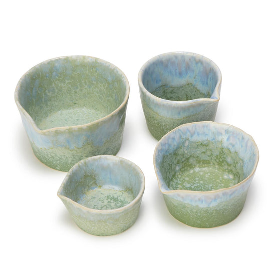 Artisanal Reactive Glaze Set of 4 Tidbit Cups
