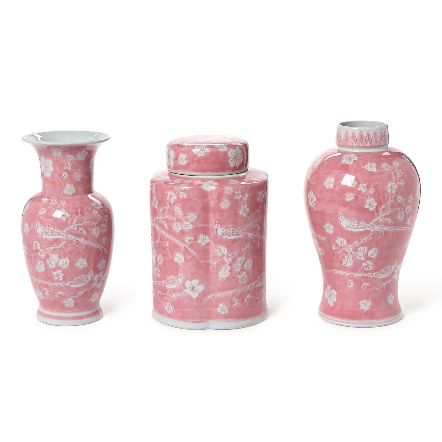 Pink Chinoiserie Vase