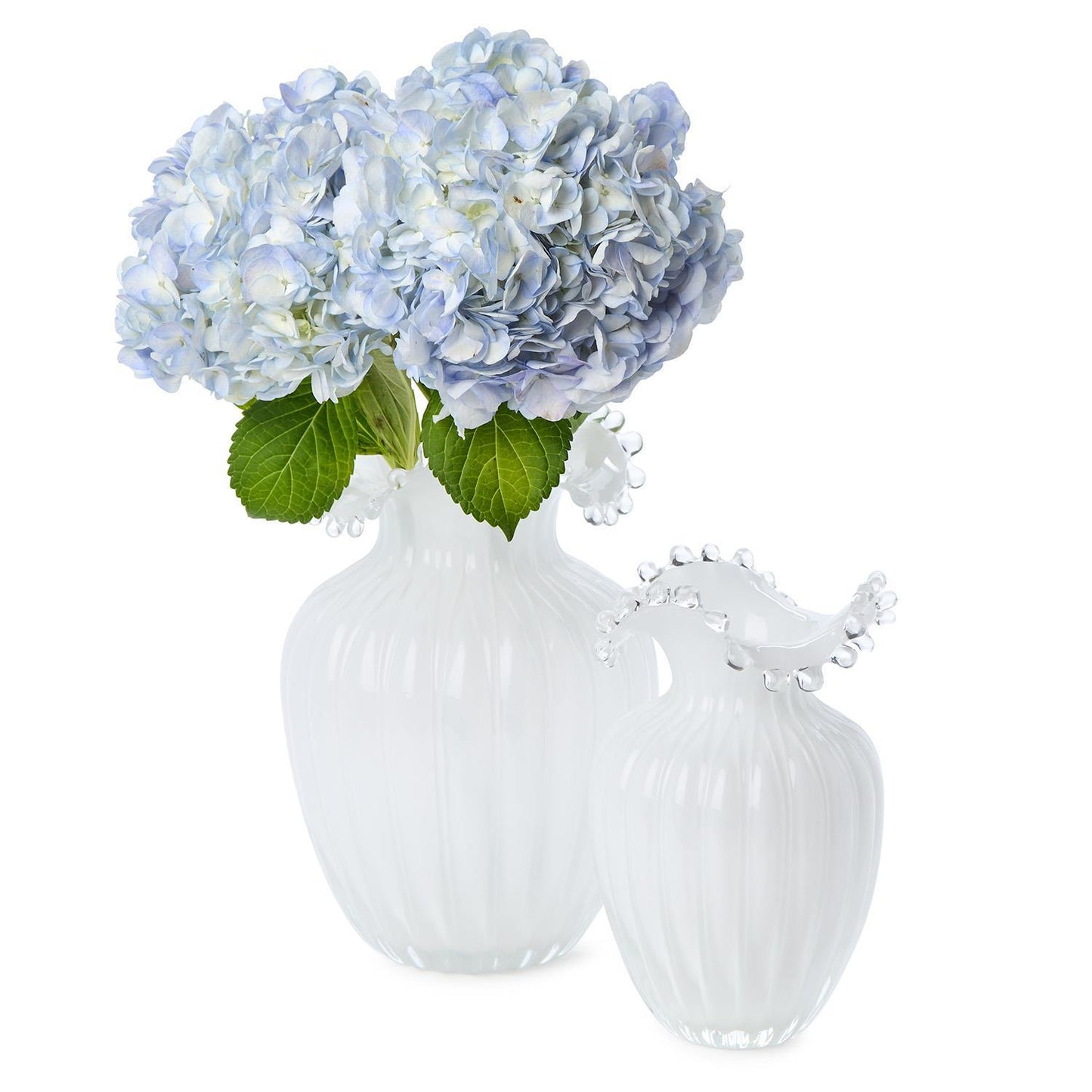Glass Pearl White Vase