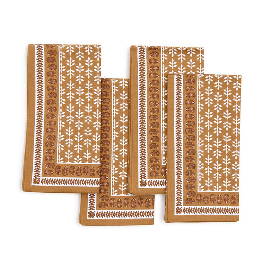 Natural Elements Block Print Napkins