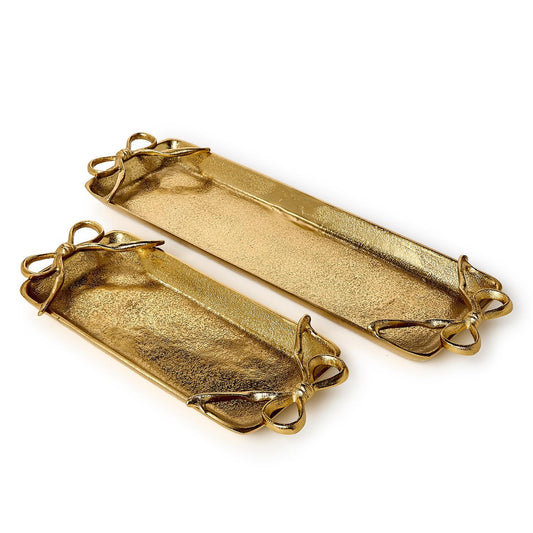 Golden Bow Serving Trays