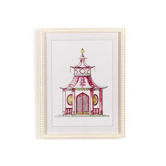 Pink Pagoda Framed Art