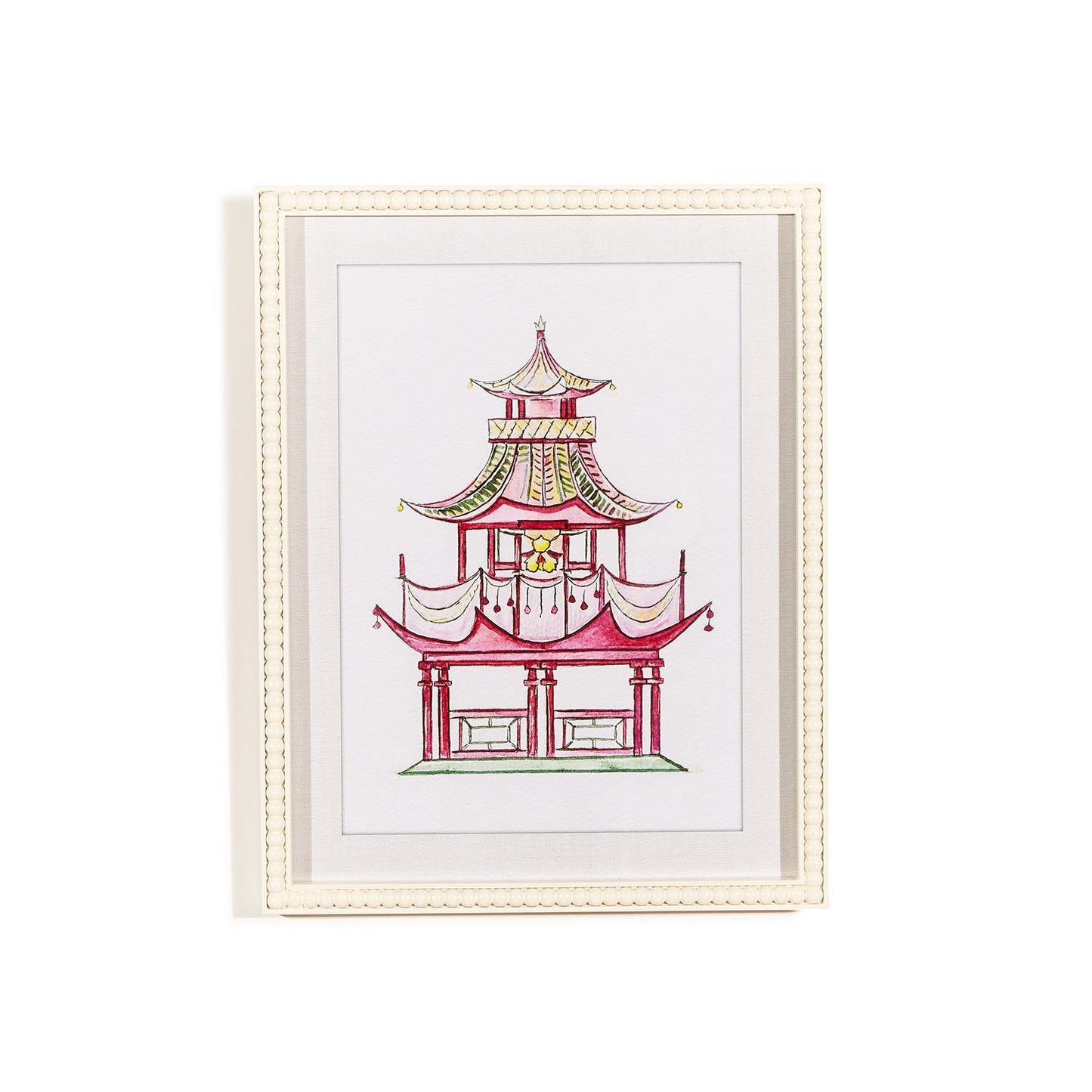Pink Pagoda Framed Art
