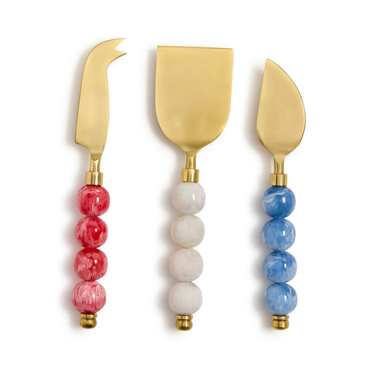 Red, White and Blue Cheese Knives
