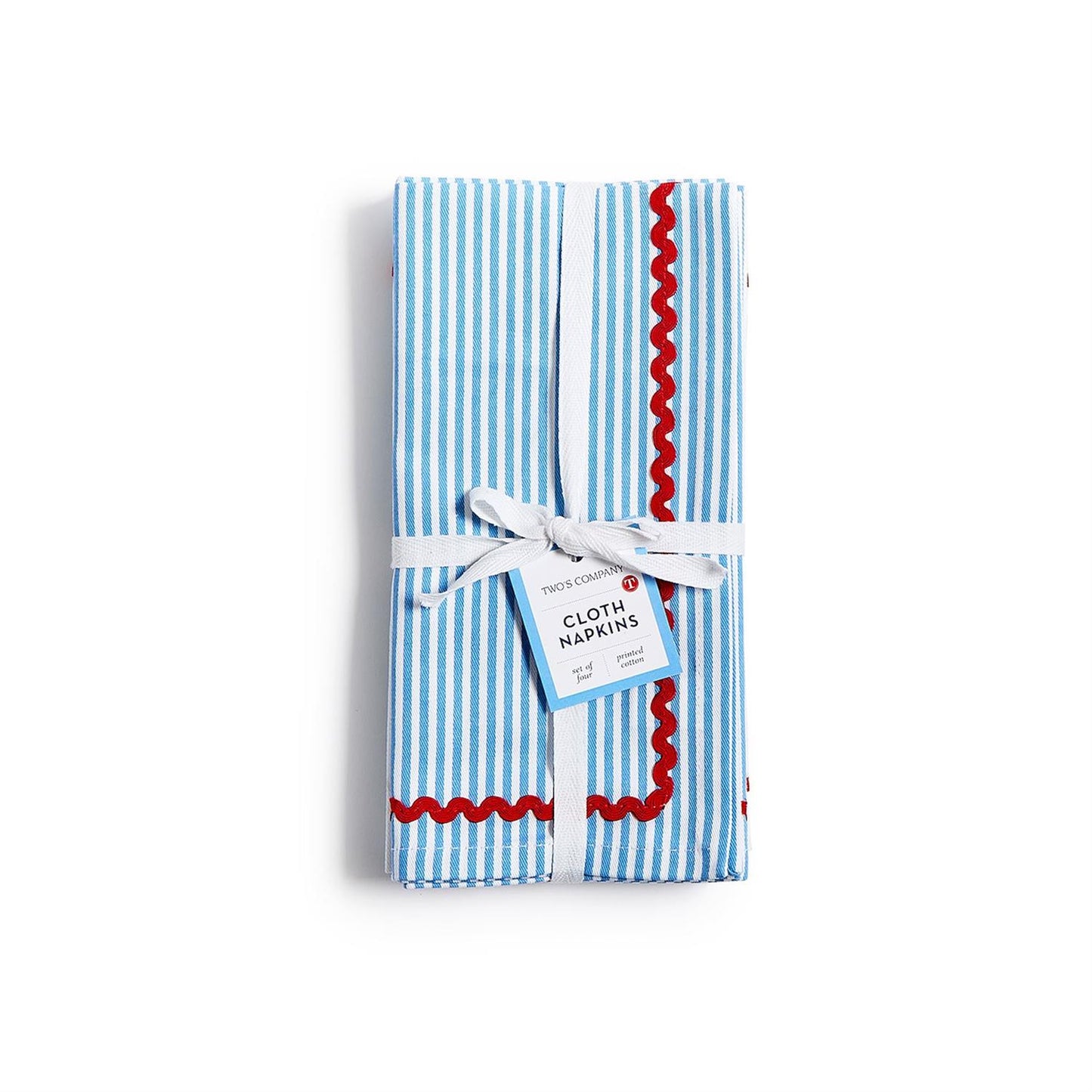 Blue Striped Dinner Napkins