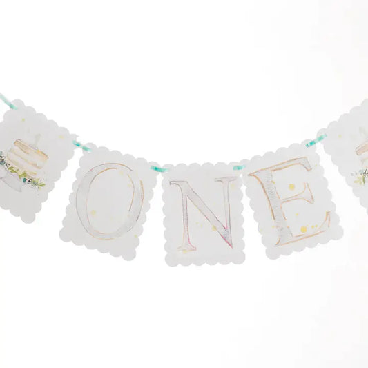 "One" Cake Banner