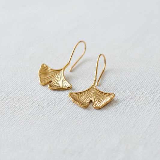 Ginkgo Leaf Earrings