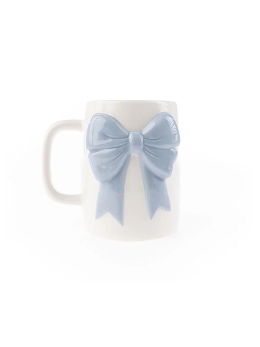 Ceramic Bow Mug Blue