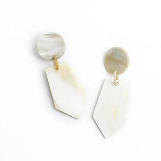 Natural Ginger Jar Earrings