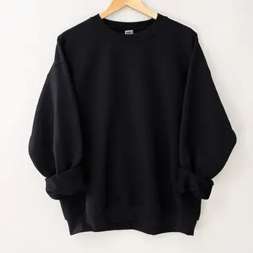 Crew Neck Sweatshirt Black