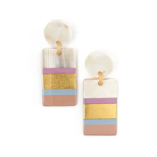 Rose Layered Cabana Earrings