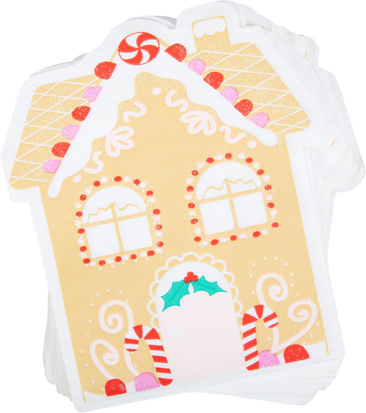 Gingerbread House Cocktail Napkin