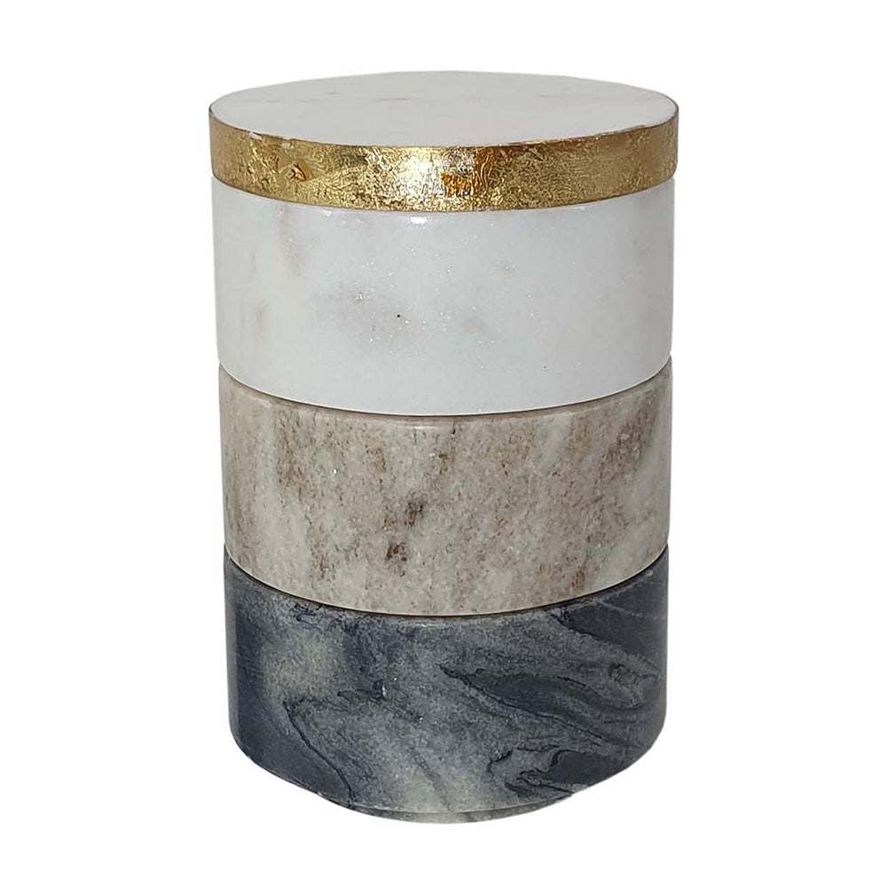 Marble Tiered Jars