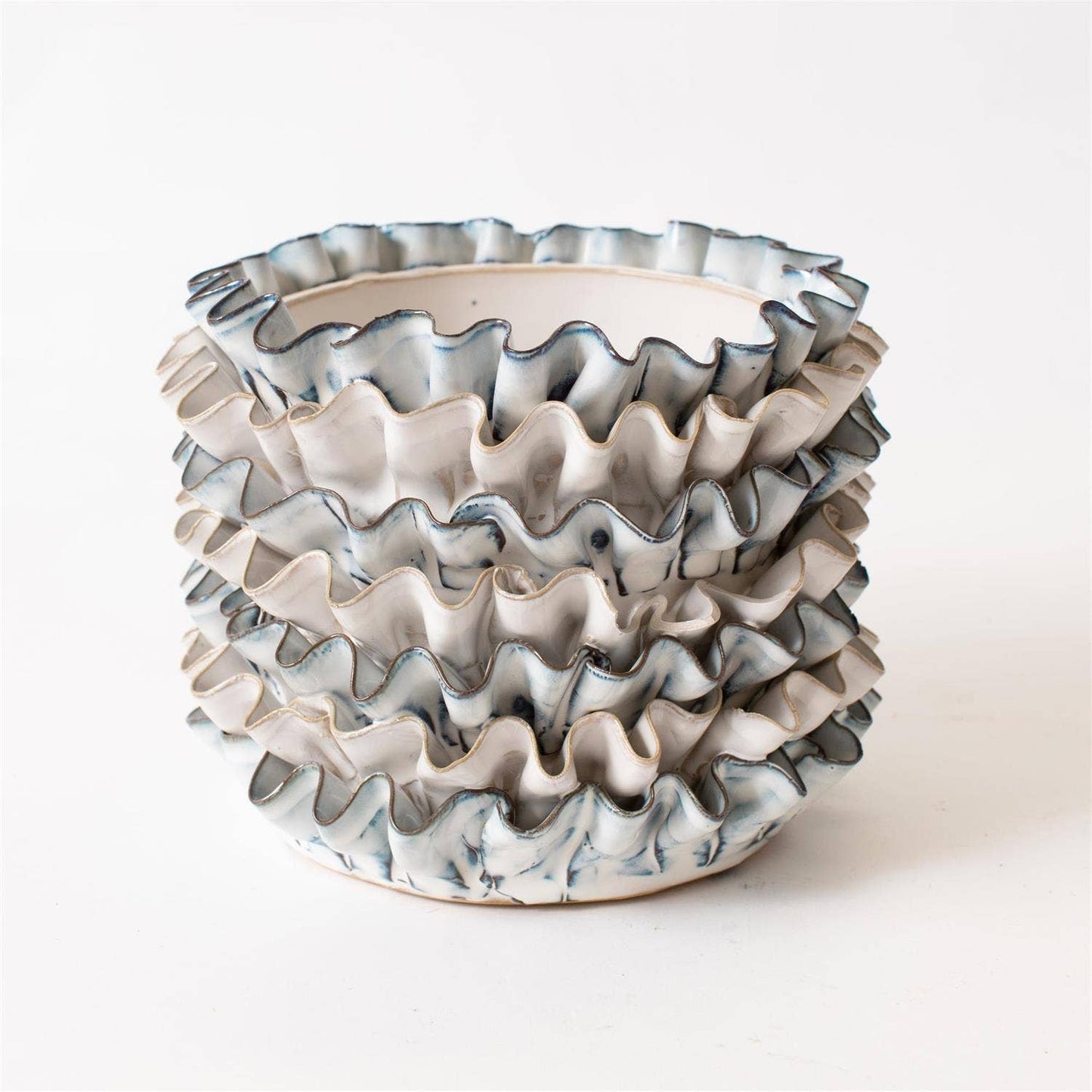 Ruffles Ceramic Planter