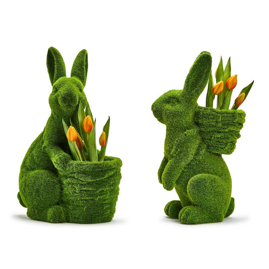 Faux Moss Easter Bunny