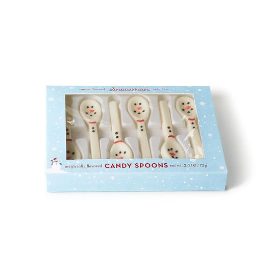 Snowman Edible Vanilla Spoons