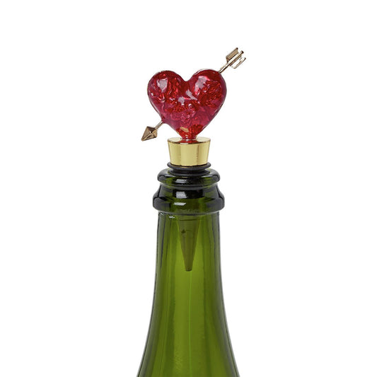 Arrowed Heart Bottle Stopper