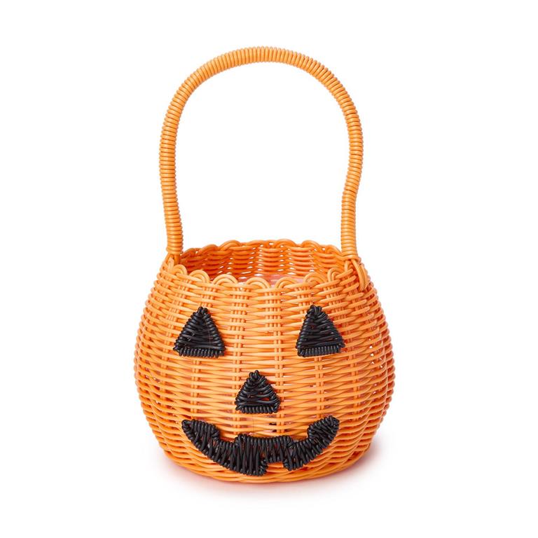 Wicker Jack O' Lantern Basket